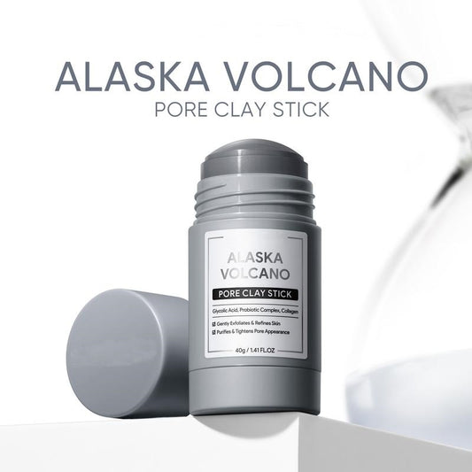 Alaska Volcano Pore Clay Stick – Blackhead Remover Face Mask, Deep Pore Cleansing & Gentle Exfoliating Mud Mask