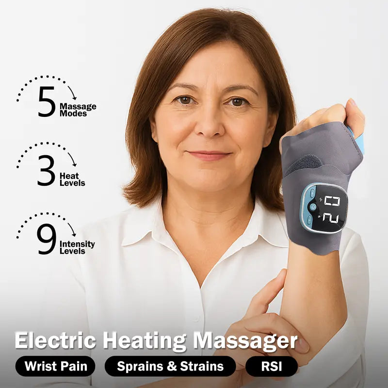 Heated Hand Massager – Relieve Hand & Wrist Pain, Improve Circulation, and Relax in Minutes