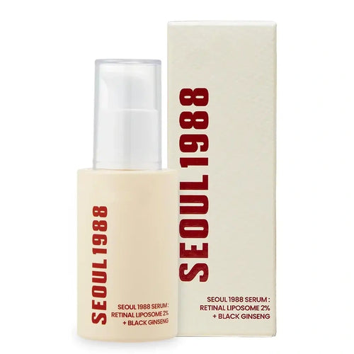 SEOUL 1988 Retinal Serum – 2% Retinal + Black Ginseng | Anti-Aging, Wrinkle Repair & Brightening Skincare (30ml)