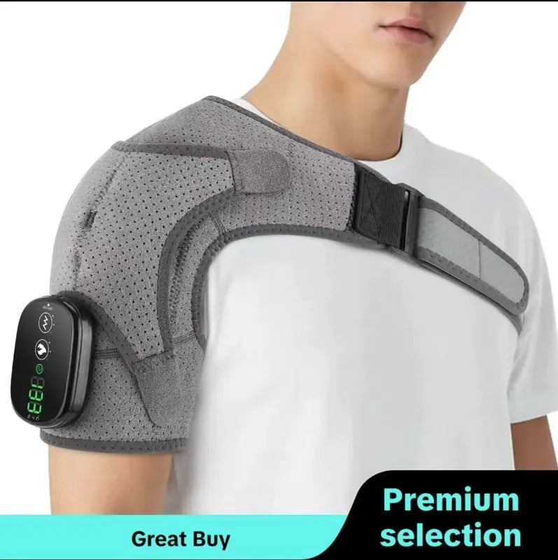 Electric Shoulder & Back Heating Vibration Massager – Pain Relief & Fascia Release for Neck, Shoulder, Back & Knee