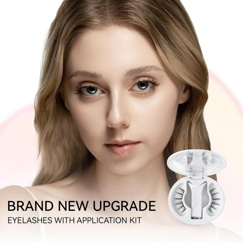 Soft Magnetic Eyelashes All-in-One Box, Reusable, Glue-Free, Waterproof, Lightweight, Natural Style Makeup Cosmetic