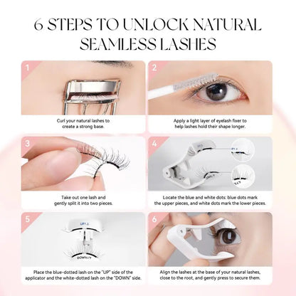 Soft Magnetic Eyelashes All-in-One Box, Reusable, Glue-Free, Waterproof, Lightweight, Natural Style Makeup Cosmetic