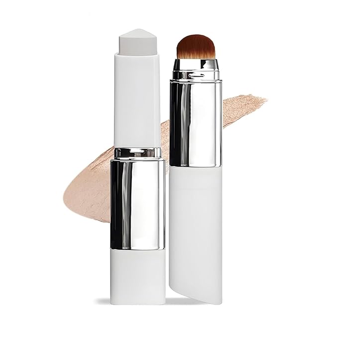 Cover Cream Stick with Brush – 2-in-1 Foundation & Concealer, Smooth Balm-to-Cream Finish