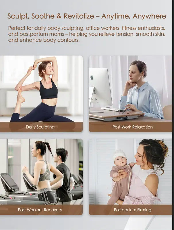 Heated Body Sculpting Massager – Smooth, Firm & Detox Your Skin at Home