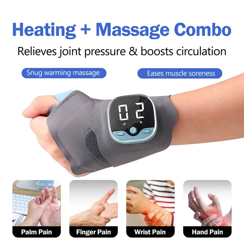 Heated Hand Massager – Relieve Hand & Wrist Pain, Improve Circulation, and Relax in Minutes