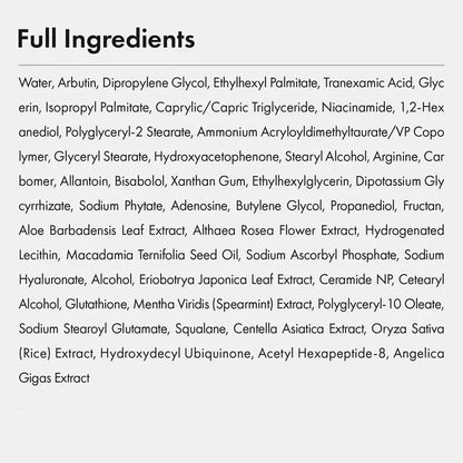 Arbutin 7% + Tranexamic Acid 4% Cream – Targets Dark Spots, Freckles & Pigmentation (50ml)