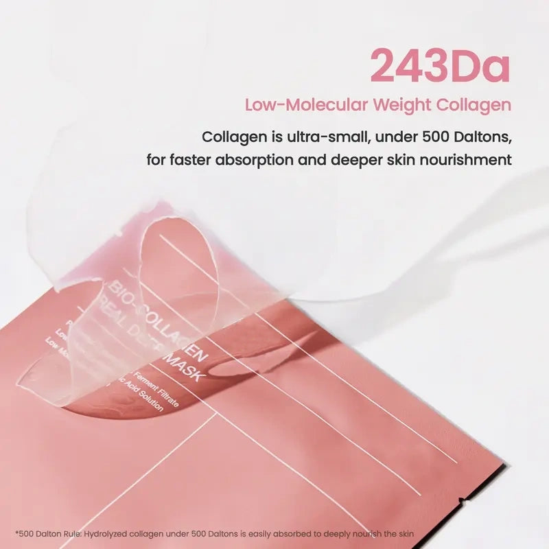 Collagen Hydrogel Sleeping Mask – Pore Tightening, Firming, Glow, Glass Skin (8 Sheets)