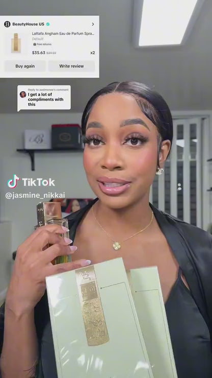 Lattafa Perfumes | Angham - Unisex Fragrance - Eau De Parfum | 3.4 oz (100 ml) | Mandarin - Ginger - Pink Pepper Fragrance