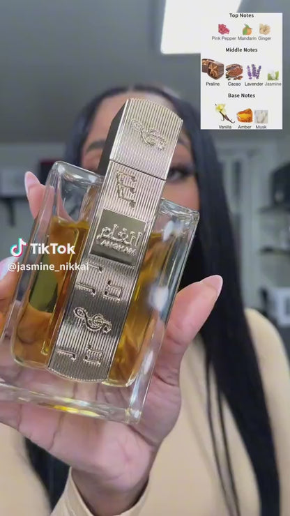 Lattafa Perfumes | Angham - Unisex Fragrance - Eau De Parfum | 3.4 oz (100 ml) | Mandarin - Ginger - Pink Pepper Fragrance